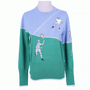 Indywidualny projekt haftowanego swetra z dzianiny sweter męskiej
